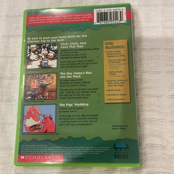 Click Clack moo cows that type and more fun on the farm, scholastic DVD - Picture 2 of 3